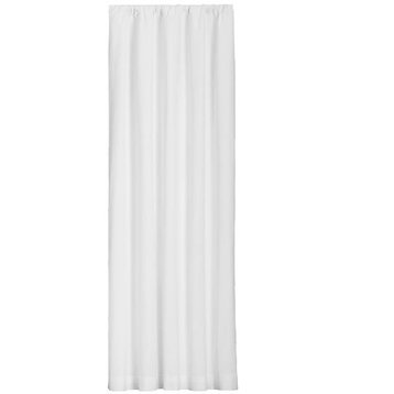 Beverly Rod Pocket Linen Drape, White, 50"x96"