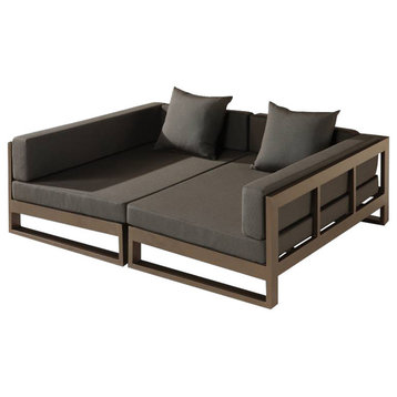 Amber Modern Outdoor  Double Modular Daybed