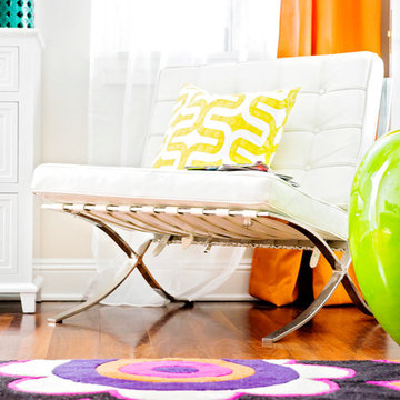Funky + Bright Family Home • Hancock Park, Los Angeles