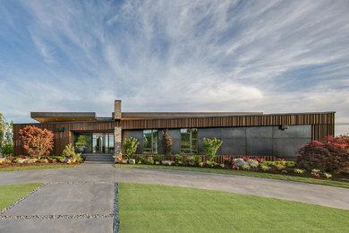 Contemporary exterior home idea in Seattle