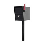 Lettersentry Locking Mailbox With Direct Buriel Steel Post