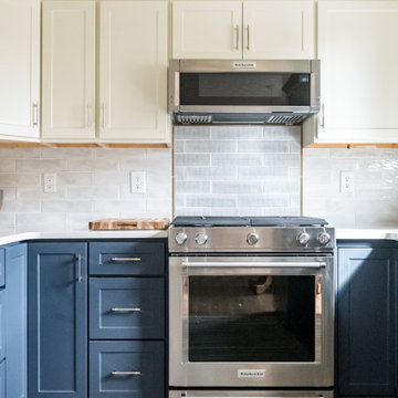 Transitional Kitchen Remodel With a New Bench Seating Area