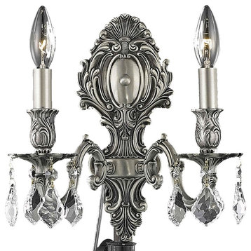 9602 Monarch Collection Wall Sconce, Clear, Royal Cut