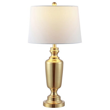 Ezra Iron Table Lamp Brass Safavieh
