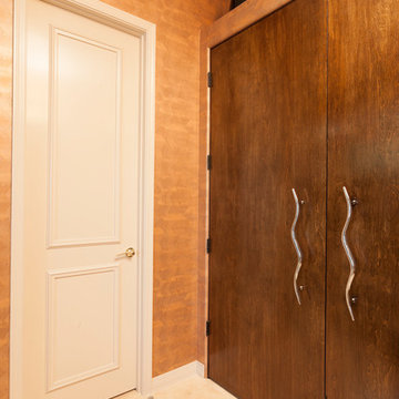 Contemporary master bathroom closet