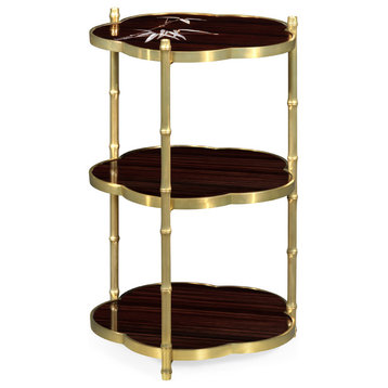 Bamboo Three-Tier End Table