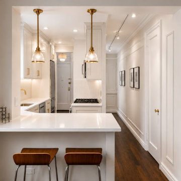 Warmth of a white kitchen