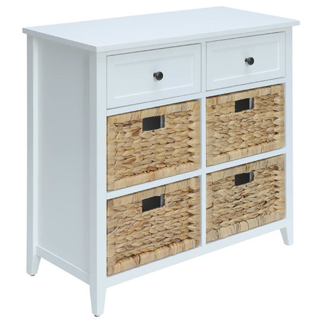 Flavius 6-Drawer Accent Chest, White