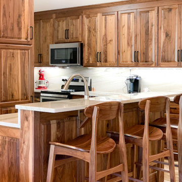 Deluxe Walnut Kitchen & Island