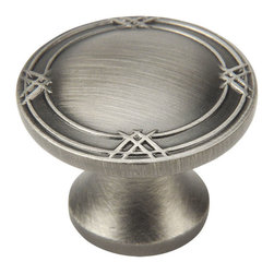 Cosmas - Cabinet Round Knob, 1-5/16" Diameter, Set of 25 - Cabinet And Drawer Knobs