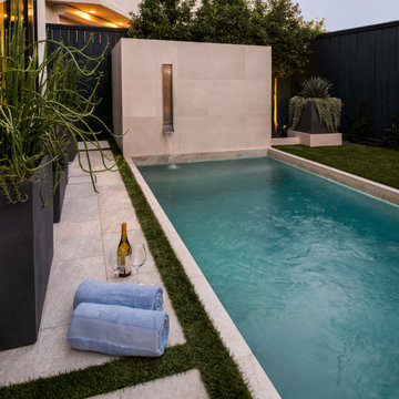 Afton Oaks Modern Swimming Pool and Landscape Design