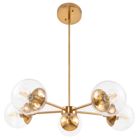 Design House 588772 Gracelyn 5 Light 29"W Chandelier - Satin Gold