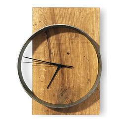 Wood&Steel wall clock - Wall Clocks