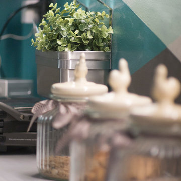 La cucina dei decori geometrici