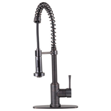 Spring Pull-Down Kitchen Faucet Oil Rubbed Bronze
