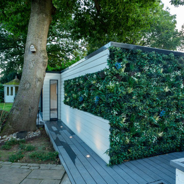 Garden Office with Artificial Green Wall