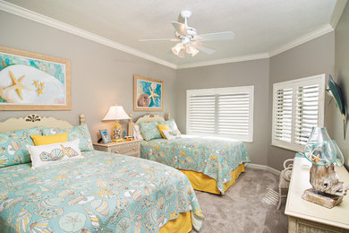 Inspiration for a coastal bedroom remodel in Miami