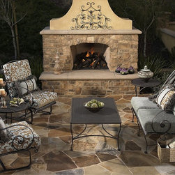 Avalon Spring Base Club Chair - Outdoor Lounge Chairs