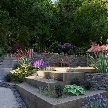 Multi-Level Hillside Makeover