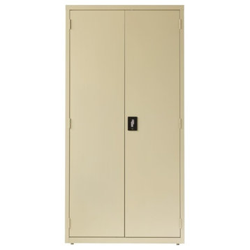 Hirsh Metal Storage Cabinet with 4 Shelves 18Dx36Wx72H Putty/Beige