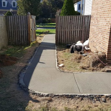 concrete pathway installation