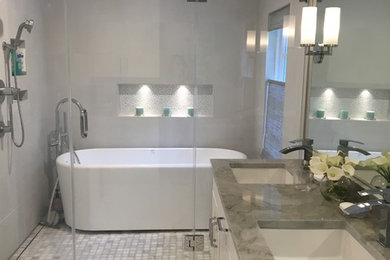 Modern Master Bath with Wet Room