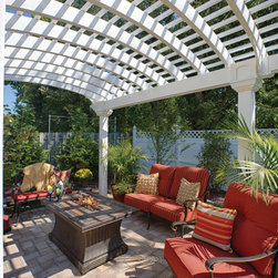 Arcadian Vinyl Pergola - Pergolas