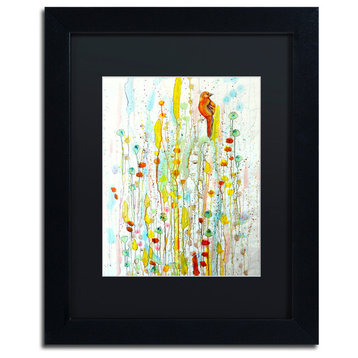 'Pause' Matted Framed Canvas Art by Sylvie Demers