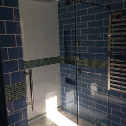 bathroom remodel mirror & shower door - Shower Doors