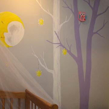 Kids room with murals
