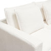 Ivy 2-Piece Modular Sofa in White Faux Shearling by Diamond Sofa