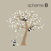 Panda And Cherry Blossom Tree Wall Decal - Large Removable Vinyl Sticker For Nursery, Kids Room - View #9