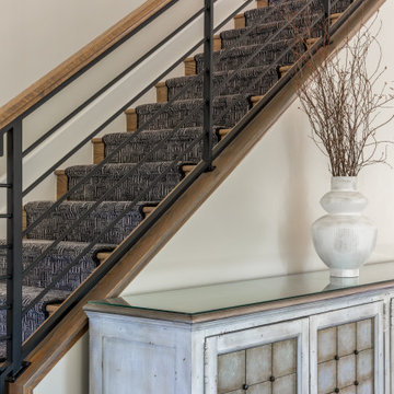 Modern horizontal stair rail