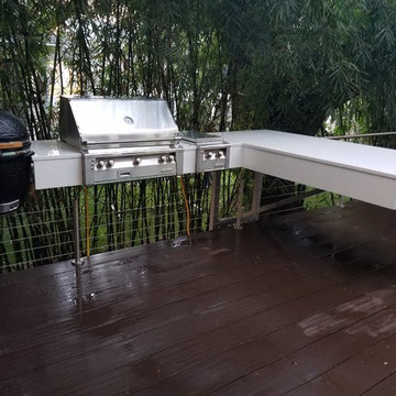 Outdoor Kitchen Modern Floating top