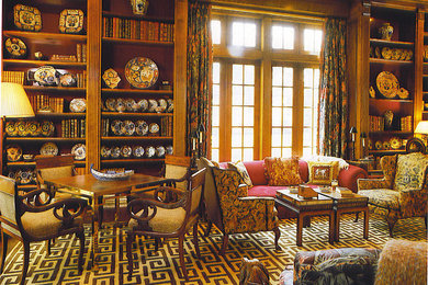Living room - traditional living room idea in Miami