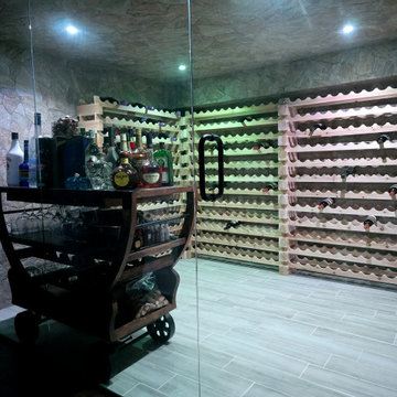 Full Basement renovation with exercise room, wine cellar, TV room and Sauna