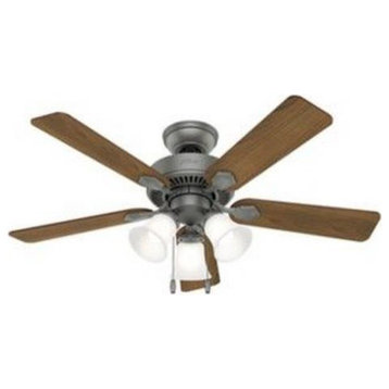 Hunter 50882 Swanson, 44" Ceiling Fan with Light Kit and Pull Chain