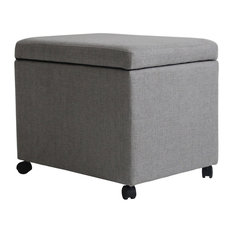 50 Most Por Ottomans And Footstools With Wheels For 2020 Houzz 50 Most Por Ottomans And Footstools