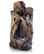 Alpine Rainforest Waterfall Tree Trunk Fountain With LED Lights, 52" Tall