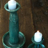 Turquoise Antique Candle Holder, Large