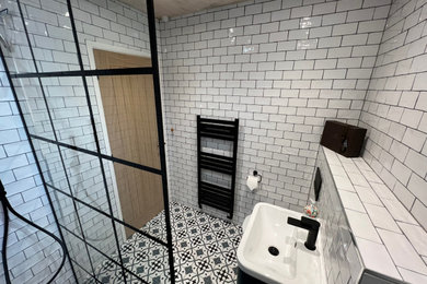 Inspiration for a contemporary bathroom in Sussex.