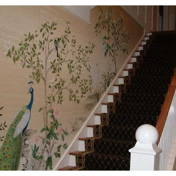 hand painted wallpaper project show