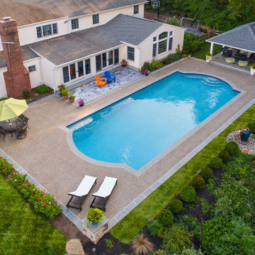 Exposed Aggregate Pool Patio