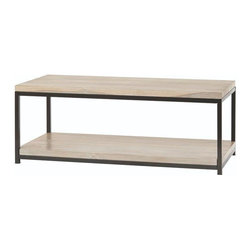 Anjou White Wash Coffee Table - Coffee Tables