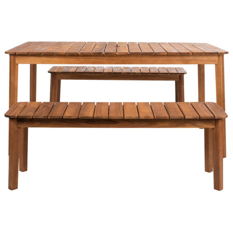 Safavieh Outdoor Europa Dining Set Natural