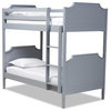 Tulisa Traditional Transitional Grey Wood Twin Size Bunk Bed