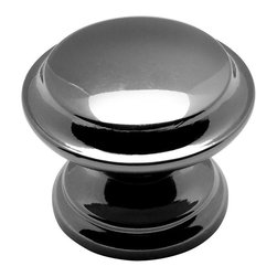 Cosmas - Cosmas 4251BN Cabinet Round Knob, 1-3/8" Diameter, Set of 5, Black Nickel - Cabinet And Drawer Knobs