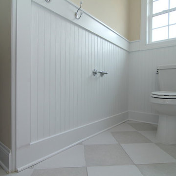 Wainscot walls for a kids bathroom