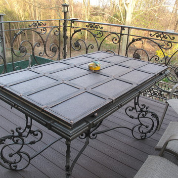Mailbox and Iron Tables