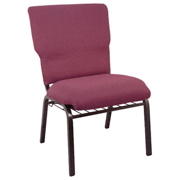Flash 21" Advantage Discount Church Chair, Burgundy Pattern